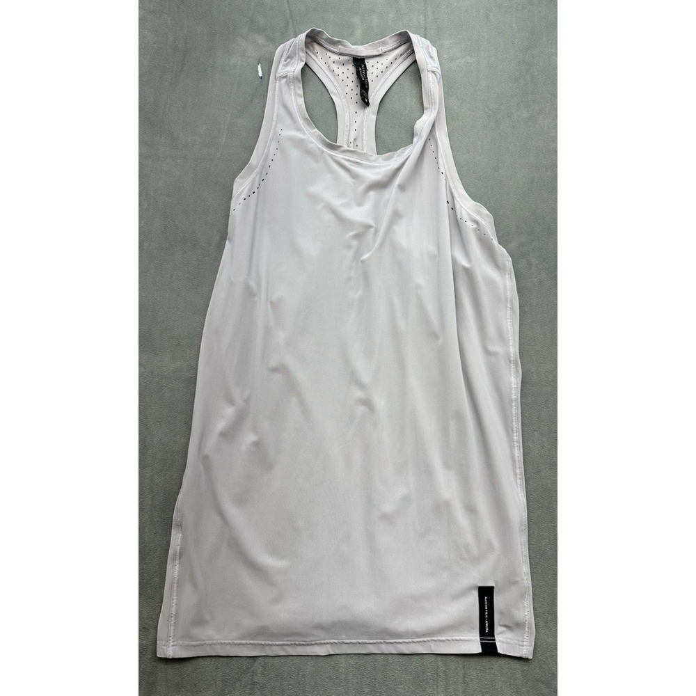 Allyson Felix Athleta Tank Top Womens Medium Gray Lightweight Racerback Thin